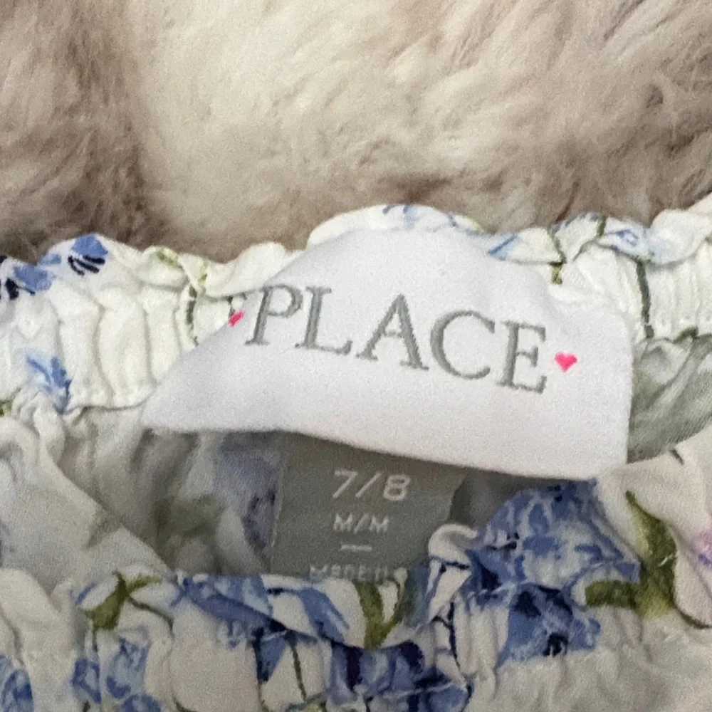 The Children's Place Floral Dress - Blue and White